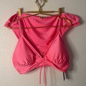 Chic Hot Pink Bikini- high rise bottom - size 2X